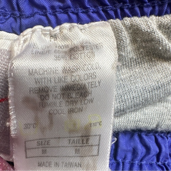 Nike Vintage 90s Gray Tag Windpants Track Pants Ankle Zip lined Purple M - Picture 4 of 10